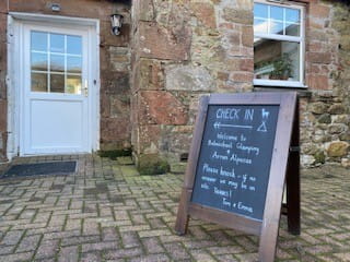 Check in at our home (Old Byre Cottage) in The Courtyard when you arrive