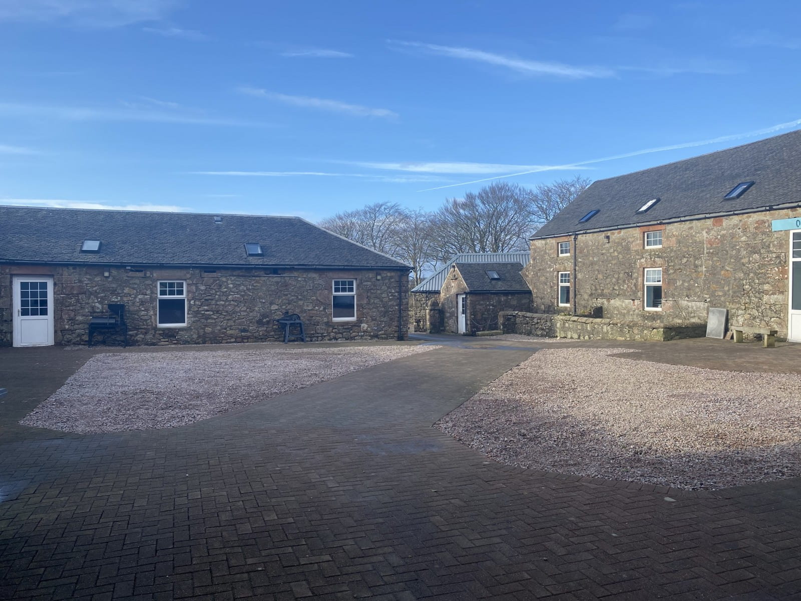 Entering The Courtyard from the car park