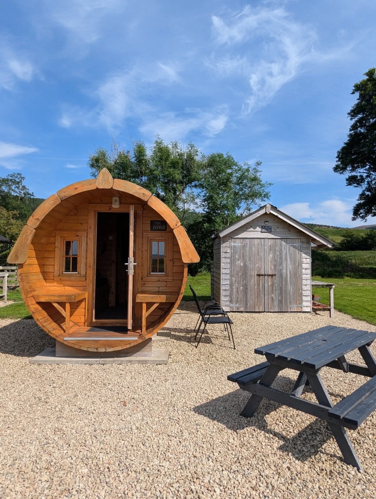 Glamping pod at Balmichael Glamping