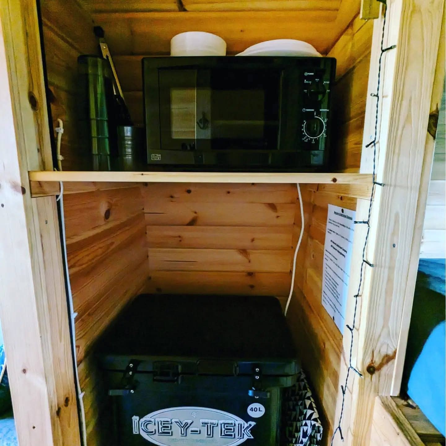 Cool box with reusable freezer packs provided