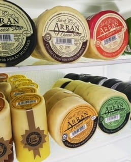 A selection of delicious Arran Cheeses available