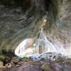 The Kings Caves can be reached via a forestry or beach trail, a favourite site to explore where legend tells of King Robert the Bruce and the spider.