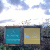 Finding us from the String Road - you'll see this sign as you arrive from Brodick