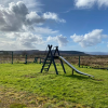 Slide at the play area