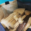 We sell wood bags with a mix of wood, kindling and fire lighters
